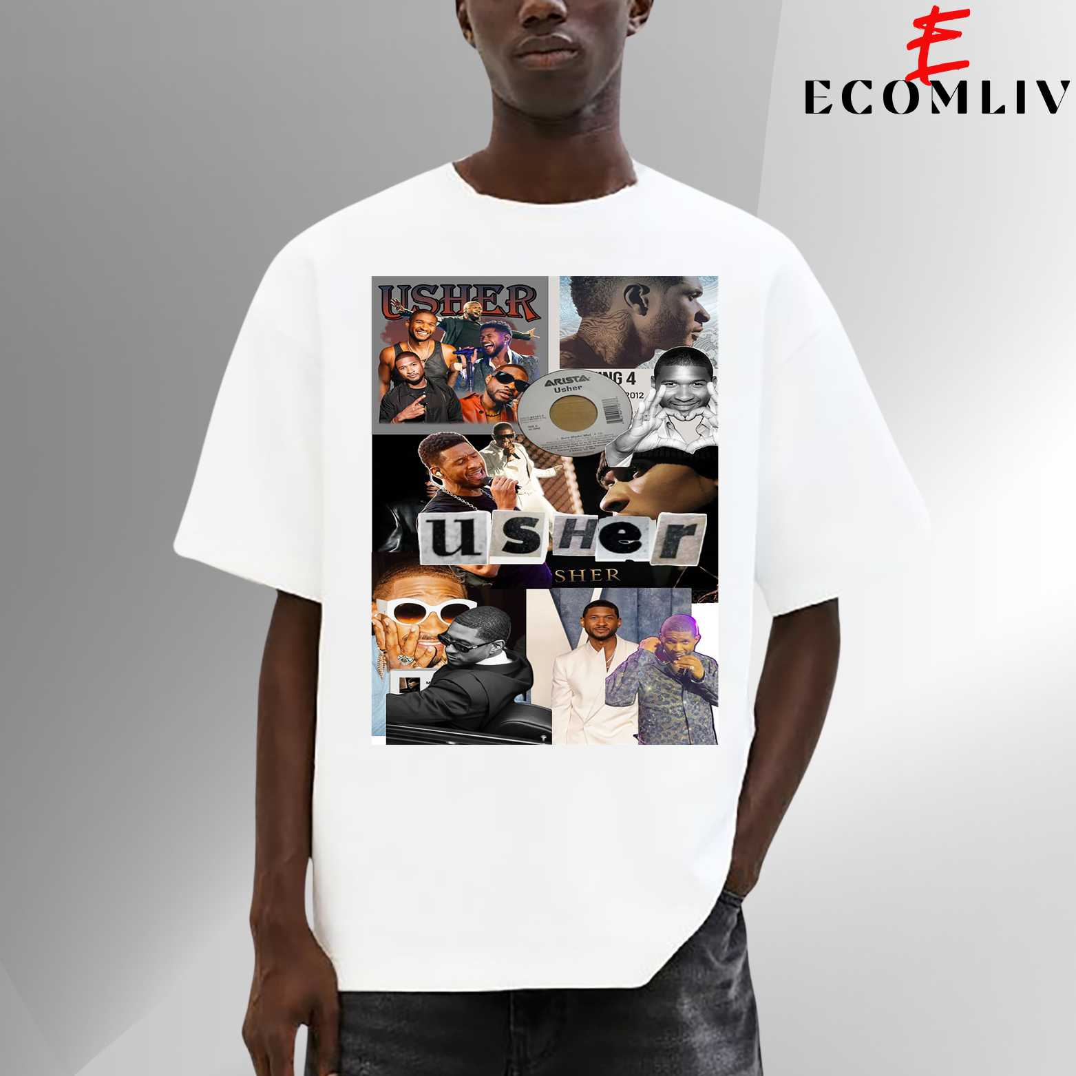 Usher Music T Shirt, Unisex R&b Tee